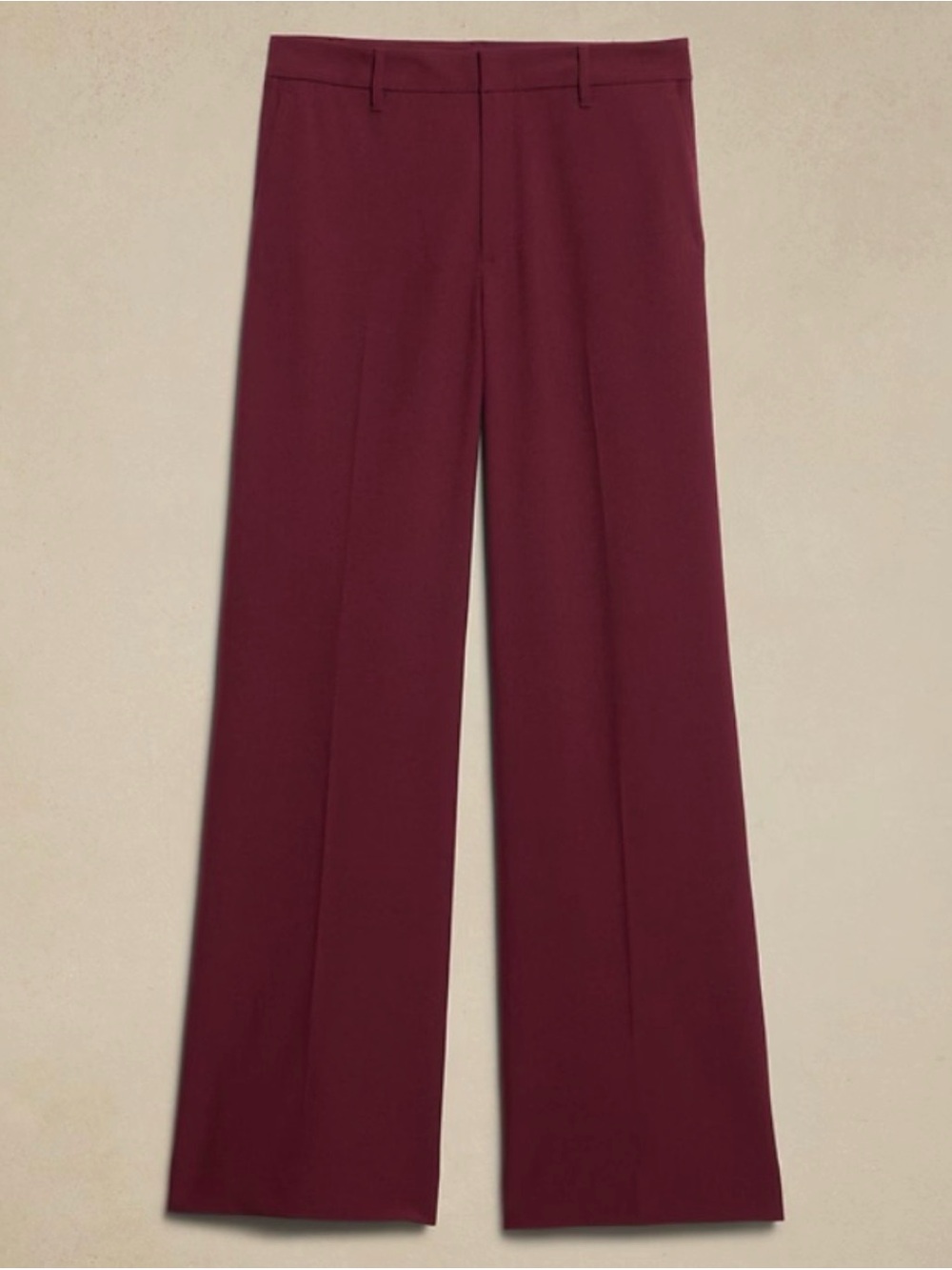 NWT BANANA REPUBLIC LIDO WOOL PANTS | MALBEC RED | SIZE 10 REG